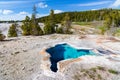 Geothermal pools and hot springs in Yellowstone National Park