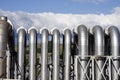 Geothermal Power Plant Pipes Royalty Free Stock Photo