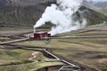 Geothermal power station Royalty Free Stock Photo
