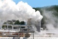 Geothermal power station altenative energy Royalty Free Stock Photo