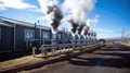 Geothermal power station alternative energy Royalty Free Stock Photo