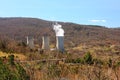 Geothermal power station in Lardarello