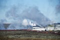 Geothermal Power Station on Reykjanes Peninsula, Iceland Royalty Free Stock Photo