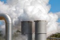 Geothermal power station in Wairakei, New Zealand Royalty Free Stock Photo