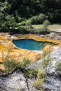 Geothermal spring. Orakei Korako Royalty Free Stock Photo