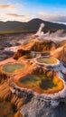 Geothermal Wonders from Above Royalty Free Stock Photo