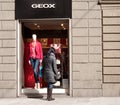 Geox boutique in Florence, Italy Royalty Free Stock Photo