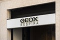 Geox store sign