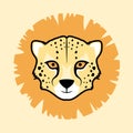 Gepard face Royalty Free Stock Photo