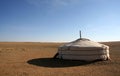 Ger in Gobi Desert Mongolia Royalty Free Stock Photo