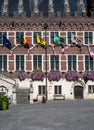 Geraardsbergen, East Flemish Region, Belgium - Historical buildings at the old market square of the village