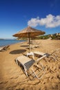 Gerakas beach (protected Caretta Caretta turtle nesting site) on Zakynthos island Royalty Free Stock Photo