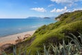 Gerakas beach on Zakynthos island, Greece. Protected nesting site of Caretta Caretta turtle. Royalty Free Stock Photo