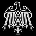 Geraldic eagle and iron cross