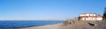 Gerani beach panorama Royalty Free Stock Photo