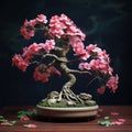 Geranium Bonsai: A Stunning Zbrush Sculpture With Intricate Petals