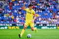 Gerard Moreno plays at the La Liga match between RCD Espanyol and Villarreal CF