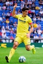 Gerard Moreno plays at the La Liga match between RCD Espanyol and Villarreal CF