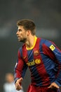 Gerard Pique of Barcelona Royalty Free Stock Photo