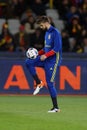 Gerard Pique juggling with the ball