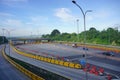 Gerbang Tol Kahuripan Utama or toll gate, during the Eid homecoming atmosphere, Karawang, West Java Indonesia