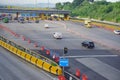 Gerbang Tol Kahuripan Utama or toll gate, during the Eid homecoming atmosphere, Karawang, West Java Indonesia