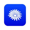 Gerber flower icon blue vector