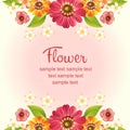 Gerbera daisy card Royalty Free Stock Photo