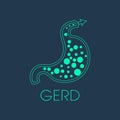 Gerd logo vector icon Royalty Free Stock Photo