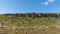 The Gerduberg basalt columns on the Snaefellsnes Peninsula, Iceland