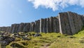 The Gerduberg basalt columns on the Snaefellsnes Peninsula, Iceland