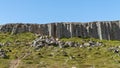 Gerduberg basalt columns on the Snaefellsnes Peninsula, Iceland