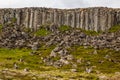 Gerduberg dolerite cliffs basalt rock formation, SnÃÂ¦fellsnes,