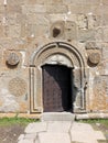 Gergeti Trinity Church doorway Royalty Free Stock Photo