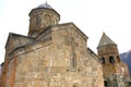 Gergeti trinity church at an elevation of 2170 meters, under Mount Kazbegi in Georgia Royalty Free Stock Photo