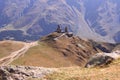 Gergeti Trinity Church near Stepantsminda town (Georgia)