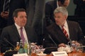 Gerhard Schroeder and Foreign Minister Joschka Fischer Royalty Free Stock Photo