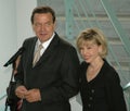 Gerhard Schroeder with his wife, Doris Schroeder-Koepf