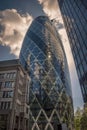 The Gerkin in the City of London Royalty Free Stock Photo