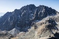 Gerlach peak from Eastern High peak, High Tatras mountains, Slovakia