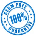 Germ free guarantee stamp Royalty Free Stock Photo