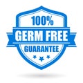 Germ free vector sign Royalty Free Stock Photo