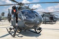 German Air Force Airbus H145M military utility helicopters on the tarmac of Wunstorf Airbase. Germany - June 9, 2018 Royalty Free Stock Photo