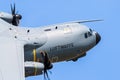 German Air Force Airbus A400M transport plane taking off from Wunstorf Air Base. Germany - June 9, 2018