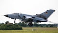 German Air Force Panavia Tornado bomber jet taking off from Jagel Airbase. Germany - June 13, 2019 Royalty Free Stock Photo