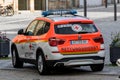 German ambulance car in use - Bavarian red cross