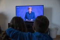 German Angela Merkel Chancellor of Germany speaking to the nation about the coronavirus