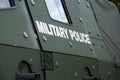 German armored military police door