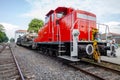 German armoured military vehicles from Bundeswehr, stands on a train waggon