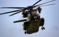 German Army Sikorsky CH-53 Stallion transport helicopter in flight over Fliegerhorst Jagel, Germany - June 13, 2019